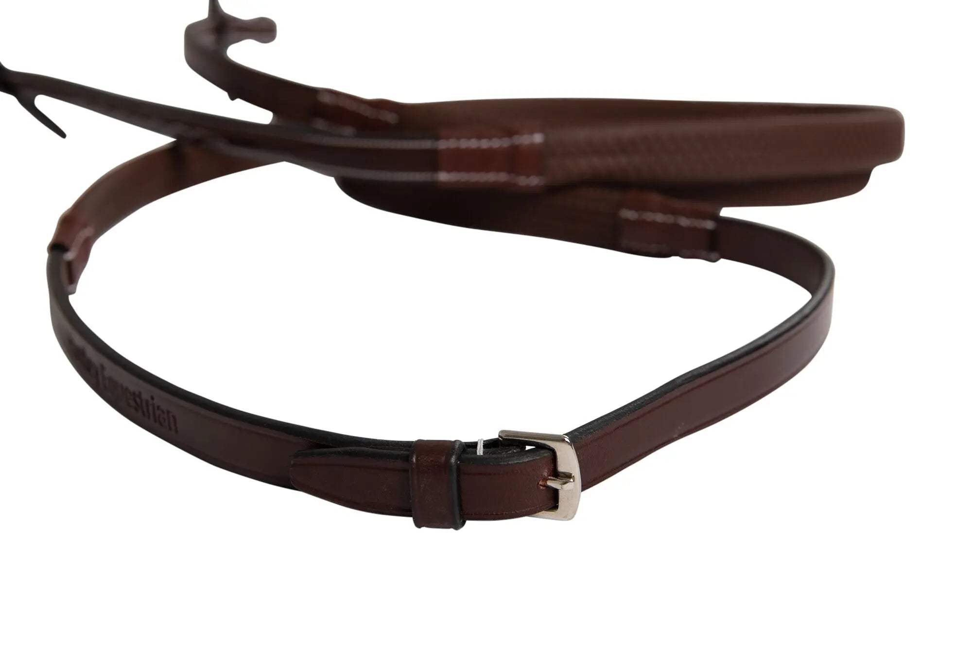 Huntley Equestrian Fancy Stitched Rubber Reins, 5/8" Inch Width - Huntley Equestrian - Flyclothing LLC