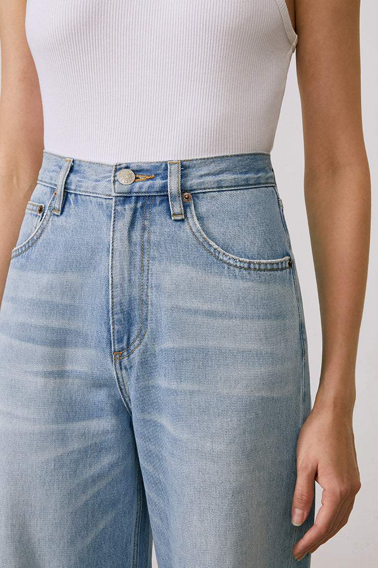 Coney Island Whitefish High Rise Wide Jeans HJ007 - Hey Joanie - Flyclothing LLC