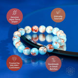 Empath’s Shield - Aqua Terra Jasper Bracelet - Conscious Items - Flyclothing LLC