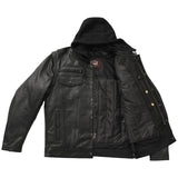 Nightstrike Men’s Motorcycle Leather Jacket - First Manufacturing Company - Flyclothing LLC