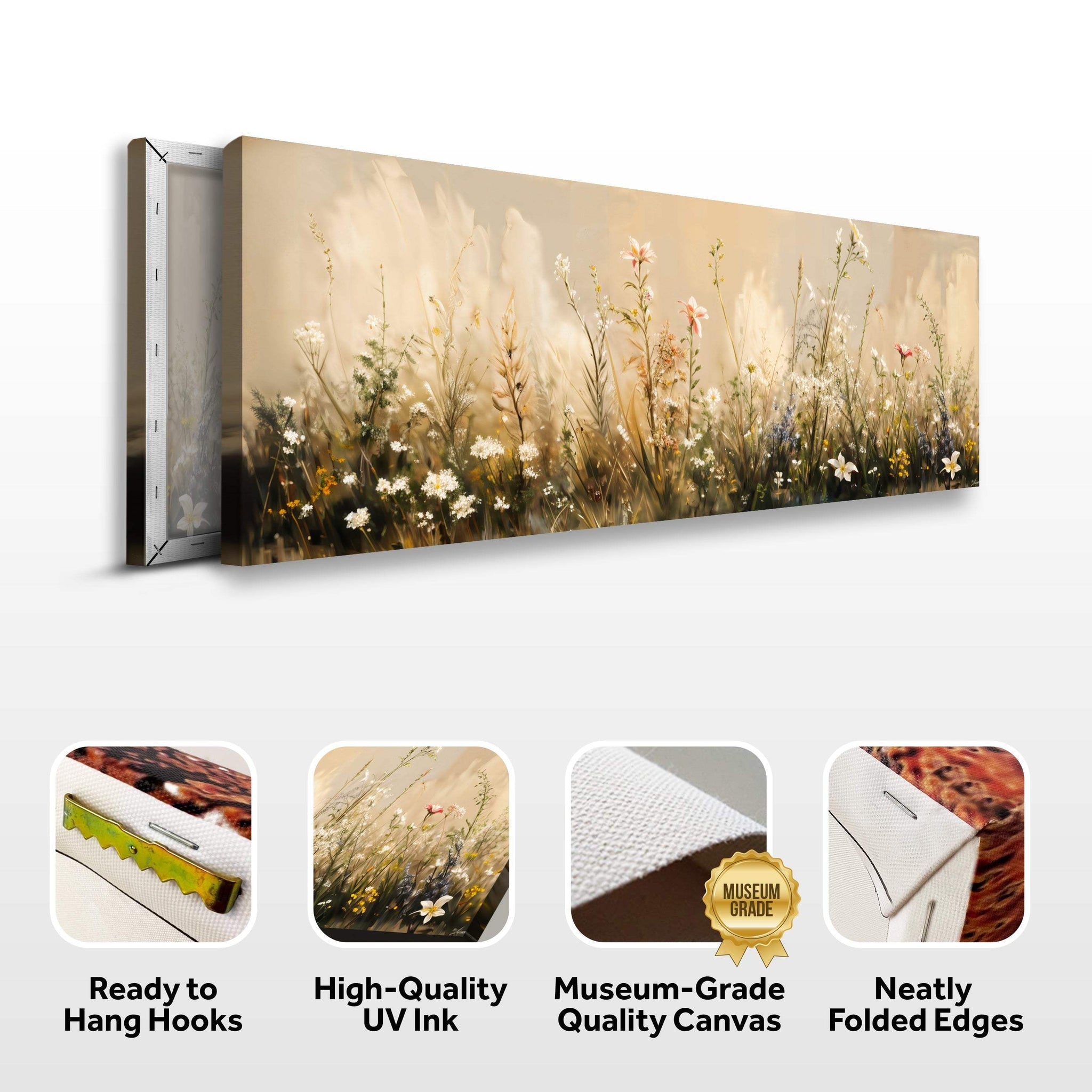 Flower Field Wall Art - Tailored Canvases - Flyclothing LLC
