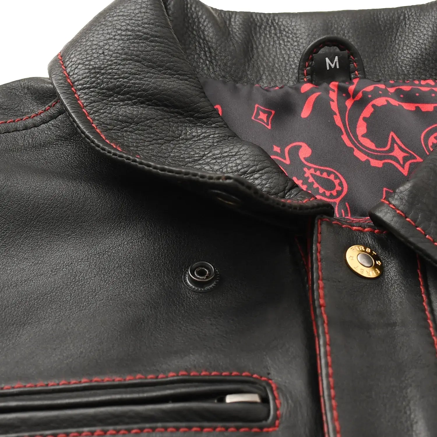 Kingsnake Men’s Motorcycle Leather Vest - First Manufacturing Company - Flyclothing LLC