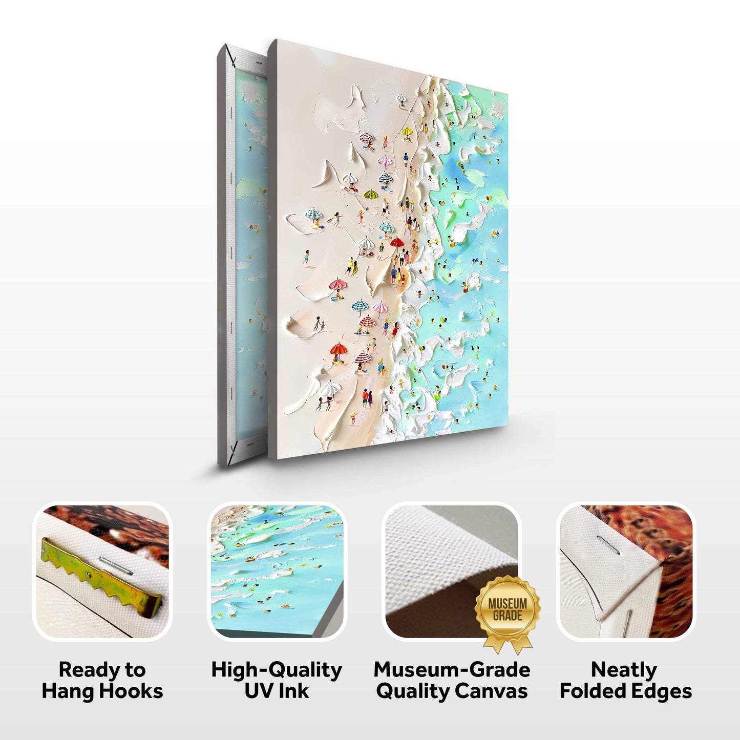 Beachfront Painting Coastal Wall Art - Tailored Canvases - Flyclothing LLC