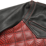 Redstrike Men’s Motorcycle Leather Jacket - First Manufacturing Company - Flyclothing LLC