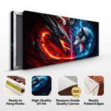 3D Dragon and Wolf Wall Art VI - Tailored Canvases - Flyclothing LLC