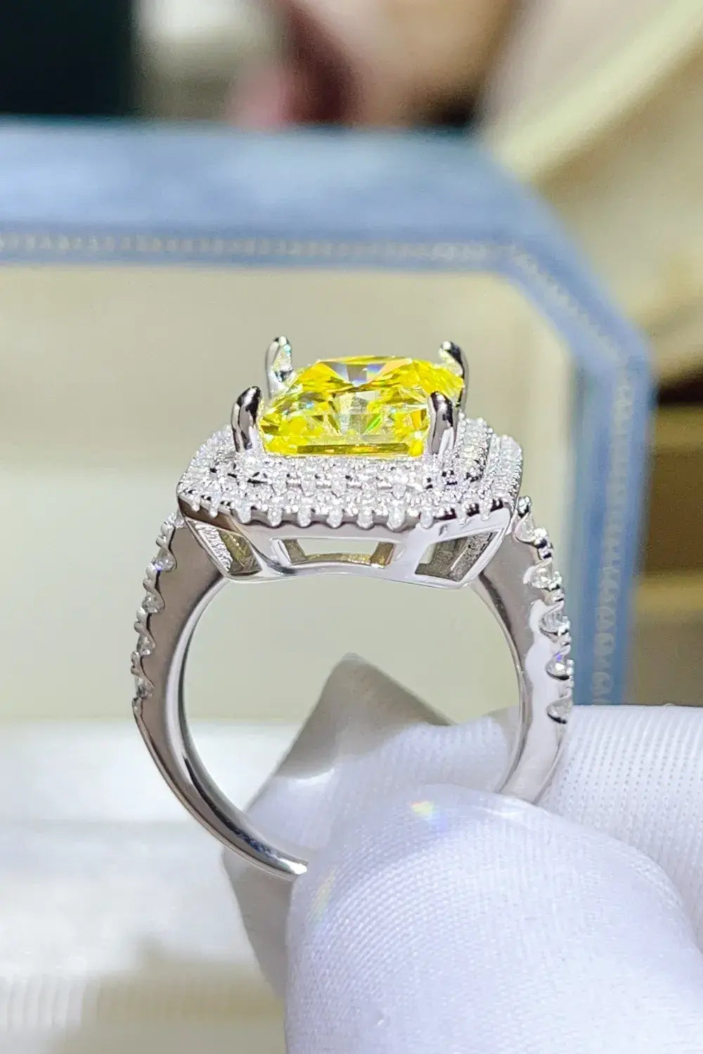2 Carat Moissanite 925 Sterling Silver Ring - Trendsi - Flyclothing LLC