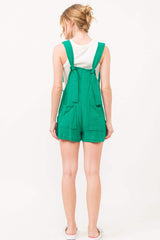 And The Why Button Up Tie Back Sleeveless Romper - Trendsi - Flyclothing LLC