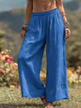 Full Size Bohemian Wide-Leg Pants Plus Size - Trendsi - Flyclothing LLC