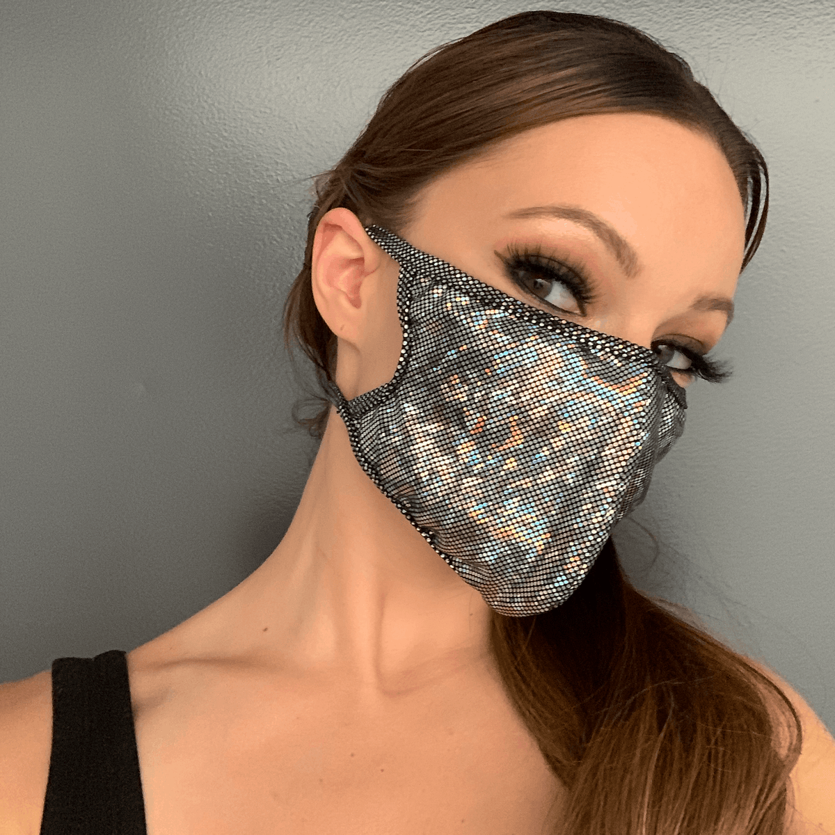 Roma Costume Shimmer Face Mask M111 - Roma Costume - Flyclothing LLC