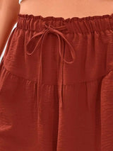 Full Size Casual Drawstring High Waist Relaxed Shorts Plus Size - Trendsi - Flyclothing LLC