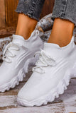 Mesh Lace-Up Round Toe Athletic - Trendsi - Flyclothing LLC