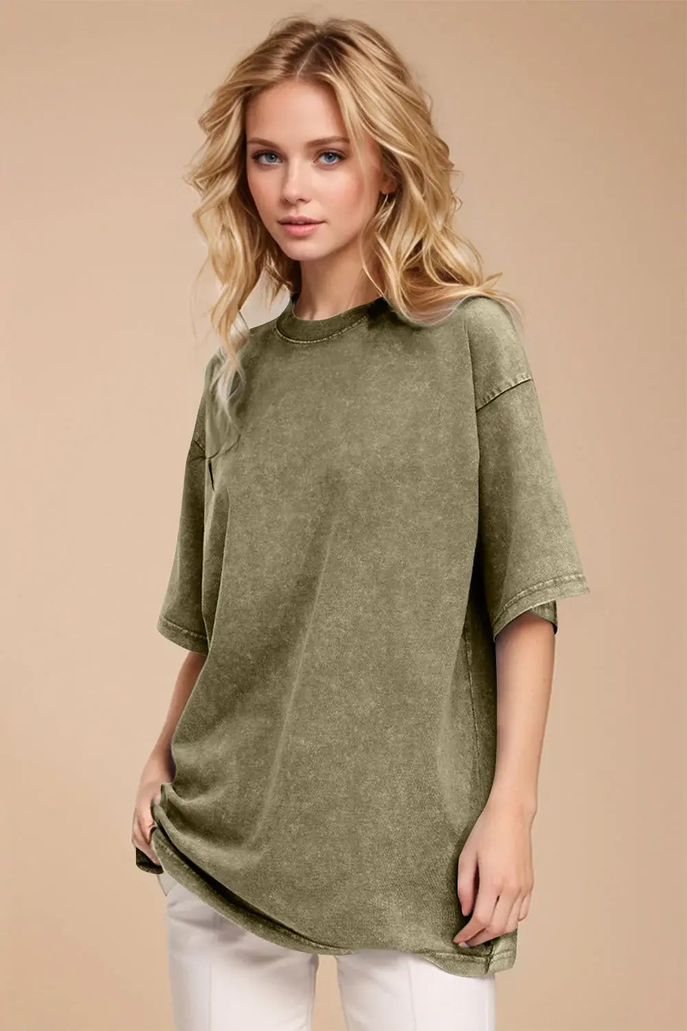 Basic Bae Round Neck Half Sleeve T-Shirt - ShopBasicbae - Flyclothing LLC