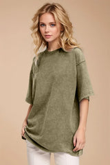 Basic Bae Round Neck Half Sleeve T-Shirt - ShopBasicbae - Flyclothing LLC