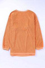 TEXAS Round Neck Long Sleeve Sweatshirt - Trendsi - Flyclothing LLC