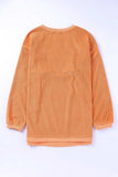 TEXAS Round Neck Long Sleeve Sweatshirt - Trendsi - Flyclothing LLC