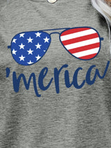 US Flag Glasses Graphic Tee - Trendsi - Flyclothing LLC