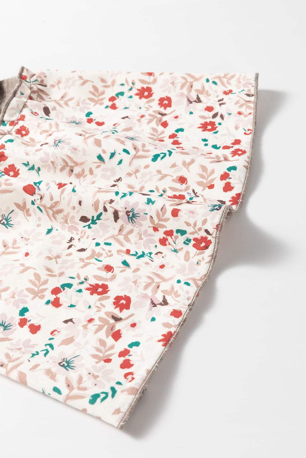 Floral Half Button Long Sleeve T-Shirt - Trendsi - Flyclothing LLC
