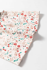 Floral Half Button Long Sleeve T-Shirt - Trendsi - Flyclothing LLC