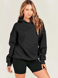 Dropped Shoulder Long Sleeve Hoodie - Trendsi - Flyclothing LLC