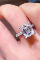 5 Carat Moissanite 925 Sterling Silver Ring - Trendsi - Flyclothing LLC