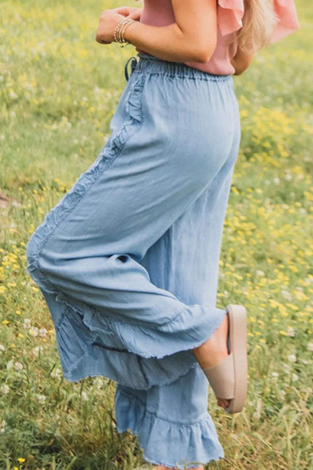 Raw Hem Wide Leg Jeans - Trendsi - Flyclothing LLC