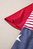 Stars and Stripes Print Drawstring Hoodie - Trendsi - Flyclothing LLC