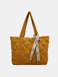 Quilted Nylon Large Tote Bag - Trendsi - Flyclothing LLC