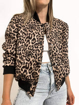 Pocketed Snap Down Baseball Collar Jacket - Trendsi - Flyclothing LLC
