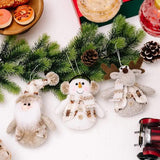 Santa Snowman Reindeer Hanging Ornament - Trendsi