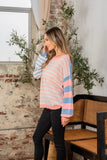 Sew In Love Full Size Striped Dropped Shoulder Sweater - Trendsi