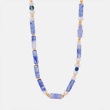 Freshwater Pearl Titanium Steel Geometric Bead Necklace - Trendsi - Flyclothing LLC