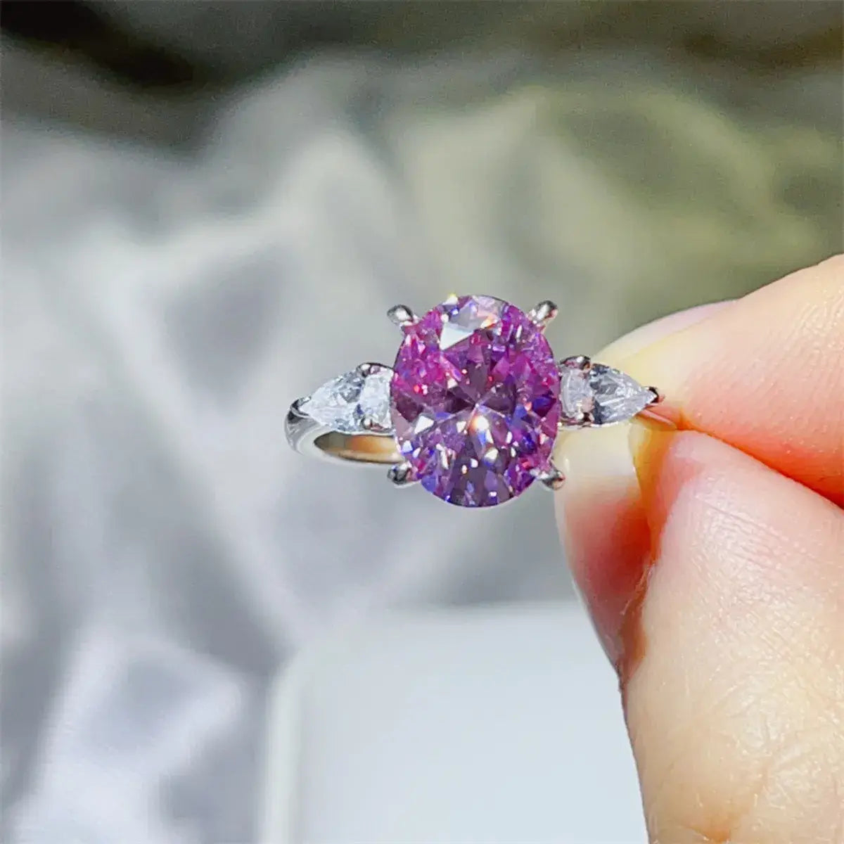 3 Carat Moissanite 925 Sterling Silver Ring - Trendsi - Flyclothing LLC