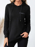 Drawstring Long Sleeve Hoodie - Trendsi - Flyclothing LLC