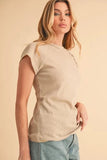 Aemi+Co Round Neck Short Sleeve T-Shirt - Trendsi