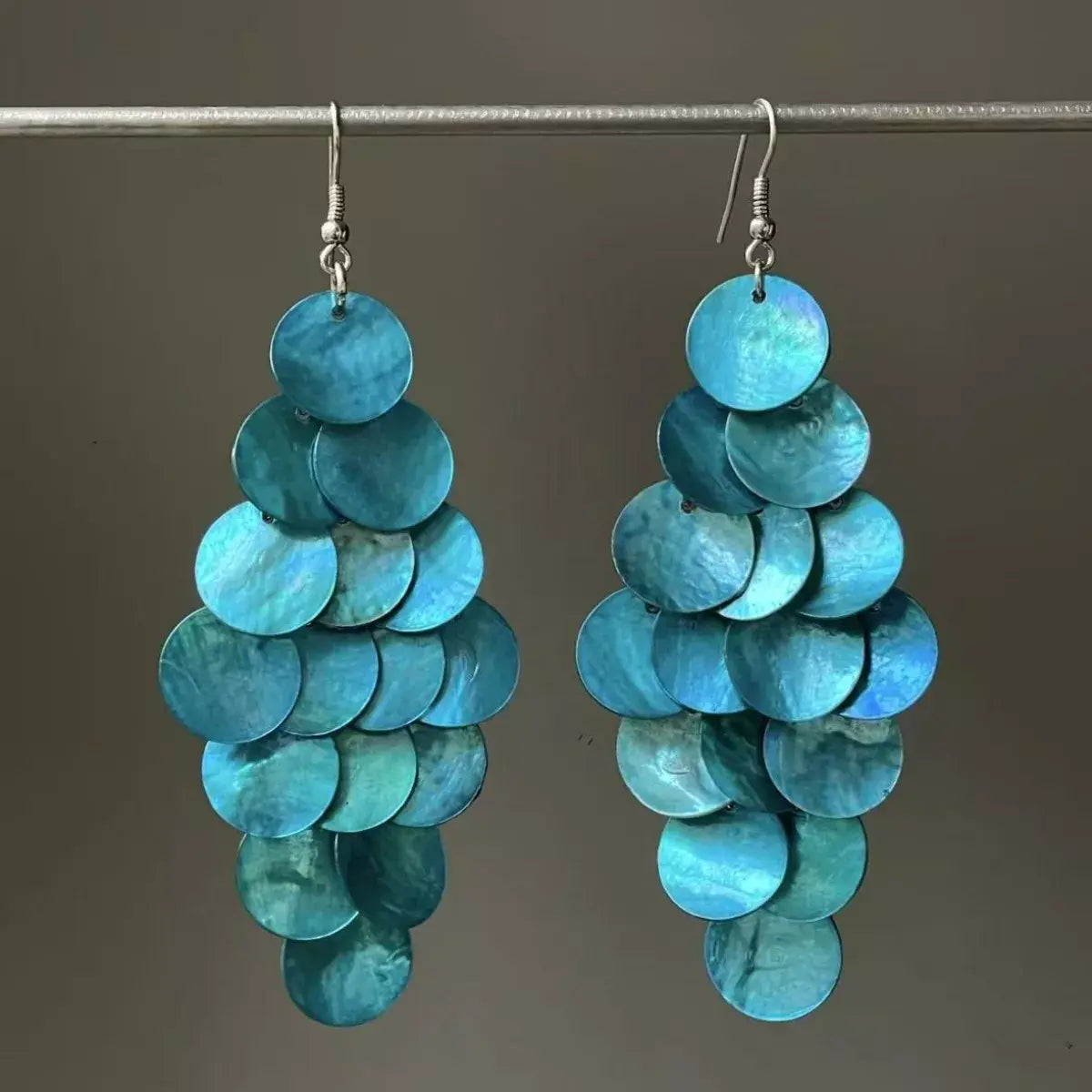 Stainless Steel Shell Dangle Earrings - Trendsi - Flyclothing LLC