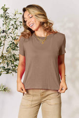 Basic Bae Full Size Round Neck Short Sleeve T-Shirt - ShopBasicbae - Flyclothing LLC