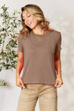 Basic Bae Full Size Round Neck Short Sleeve T-Shirt - Trendsi - Flyclothing LLC