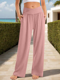 Pocketed High Waist Wide Leg Pants - Trendsi - Flyclothing LLC