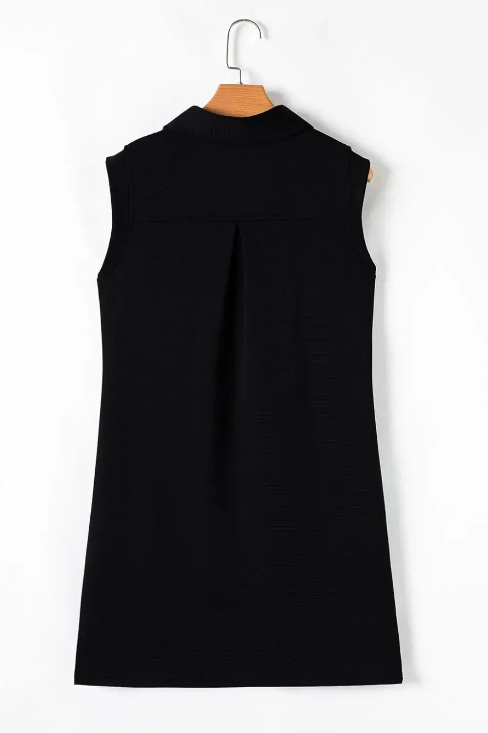 Notched Sleeveless Mini Dress - Trendsi - Flyclothing LLC