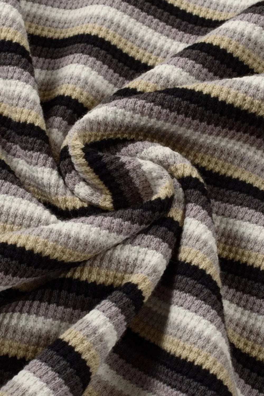 Striped Round Neck Short Sleeve Top and Pants Set - Trendsi - Flyclothing LLC