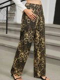 Leopard Jeans with Pockets - Trendsi