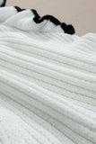Ruffled Round Neck Cap Sleeve Knit Top - Trendsi - Flyclothing LLC