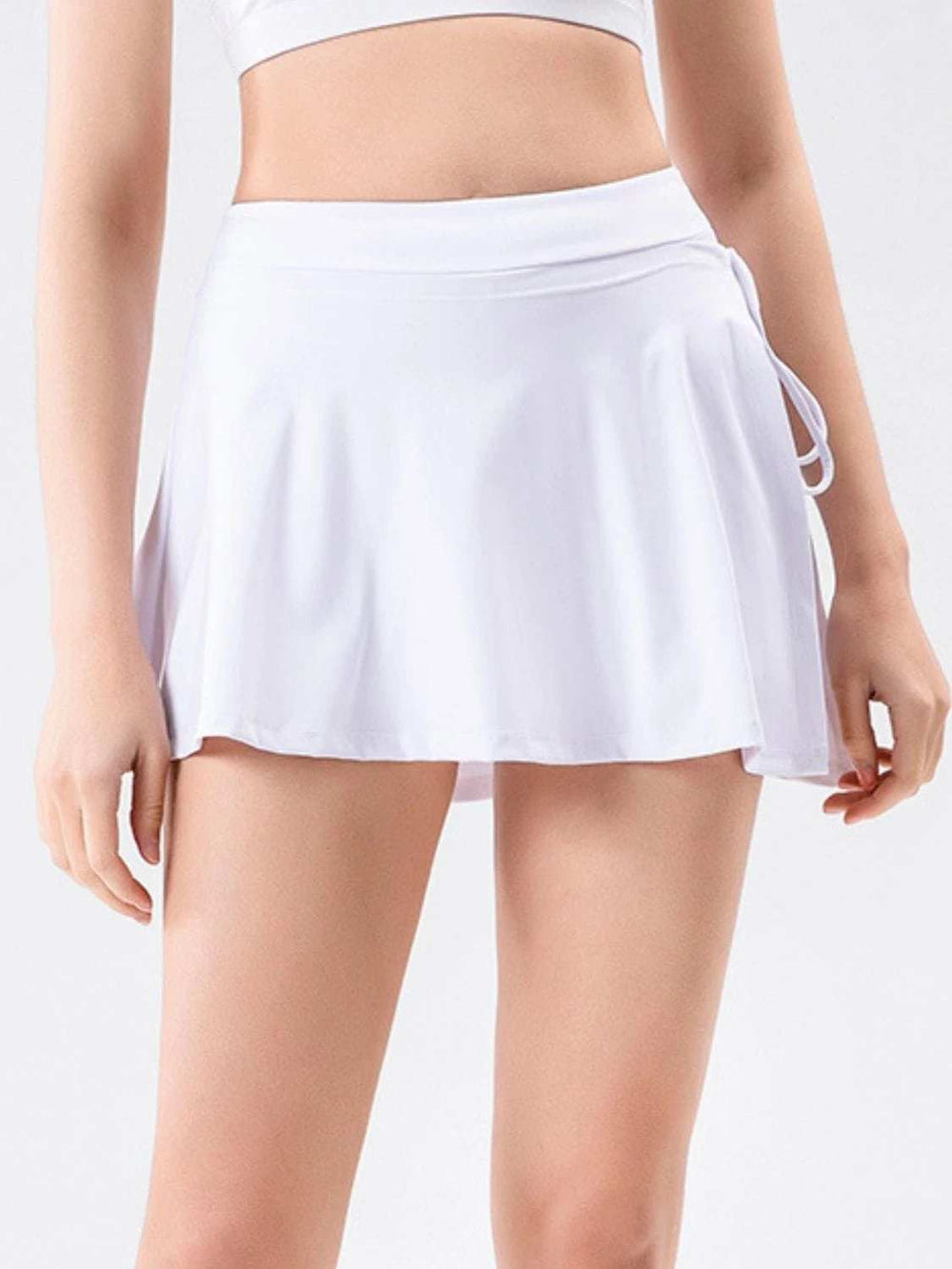 High Waist Active Skort with Pockets - Trendsi - Flyclothing LLC