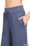 Zenana Scuba Collared Pullover and Pants Set - Trendsi - Flyclothing LLC