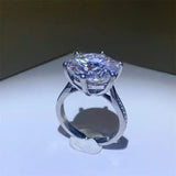 10 Carat Moissanite 925 Sterling Silver Ring - Trendsi