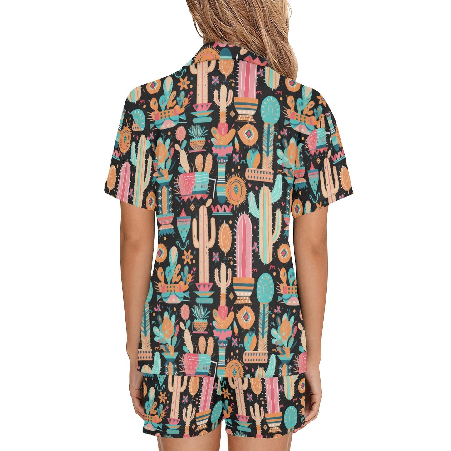 Baha Ranch Cactus Obsessed Women's Western Pajama Set