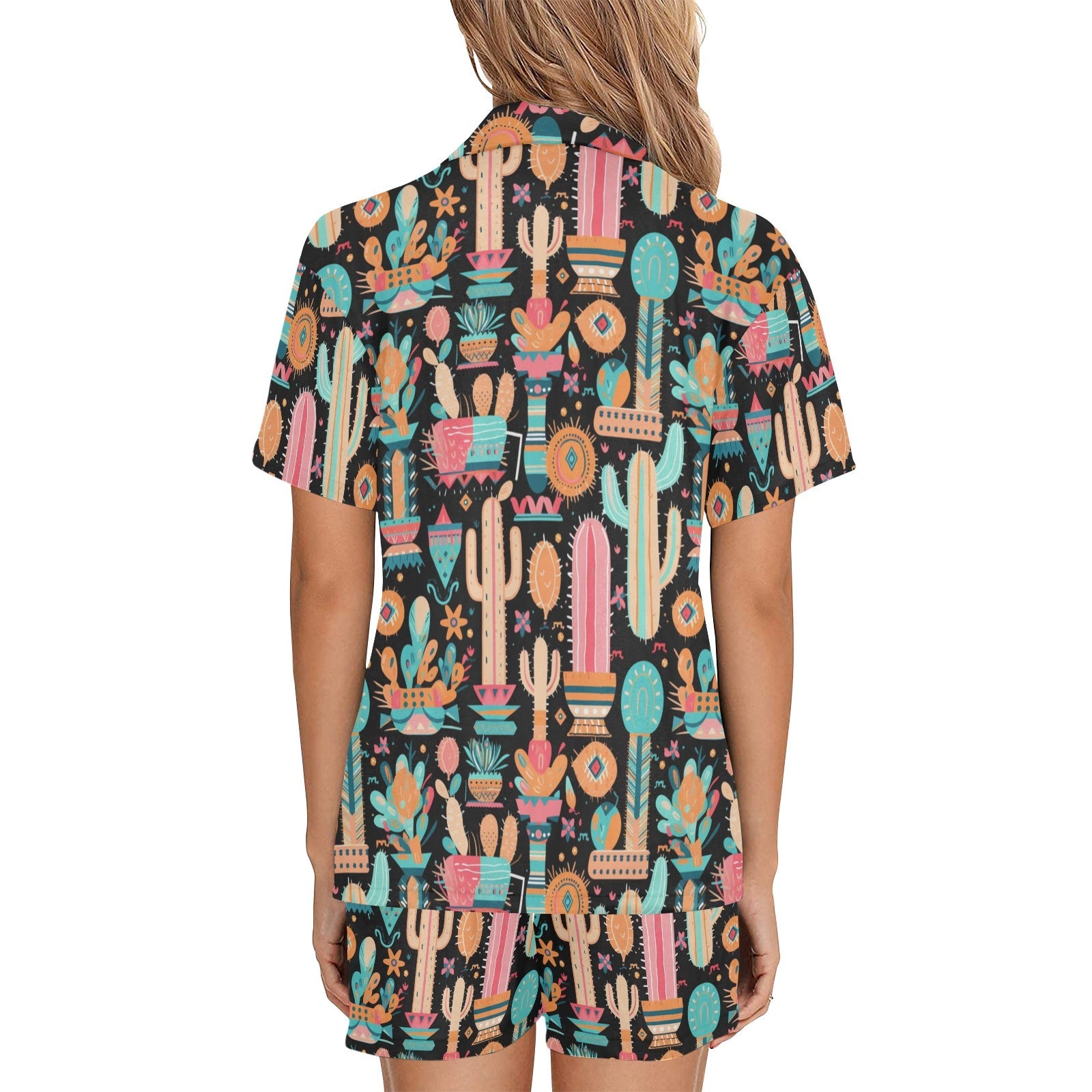 Baha Ranch Cactus Obsessed Women's Western Pajama Set