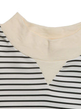 Perfee Faux Layered Striped Long Sleeve Sweatshirt - Trendsi - Flyclothing LLC