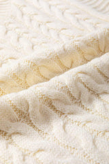 Cable Knit Turtleneck Sweater Vest - Trendsi - Flyclothing LLC