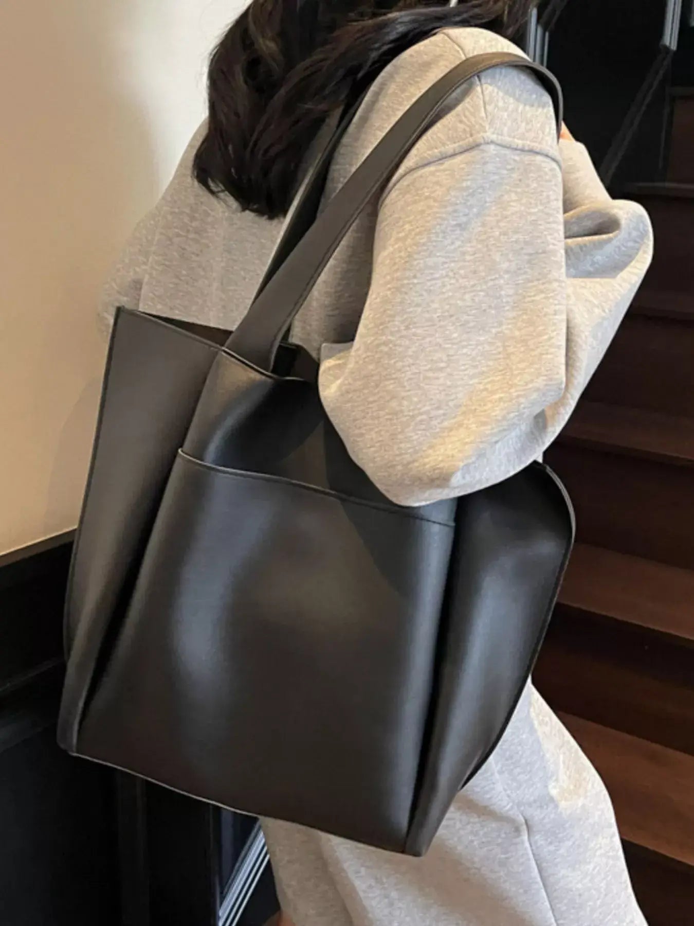 PU Leather Shoulder Bag - Trendsi - Flyclothing LLC